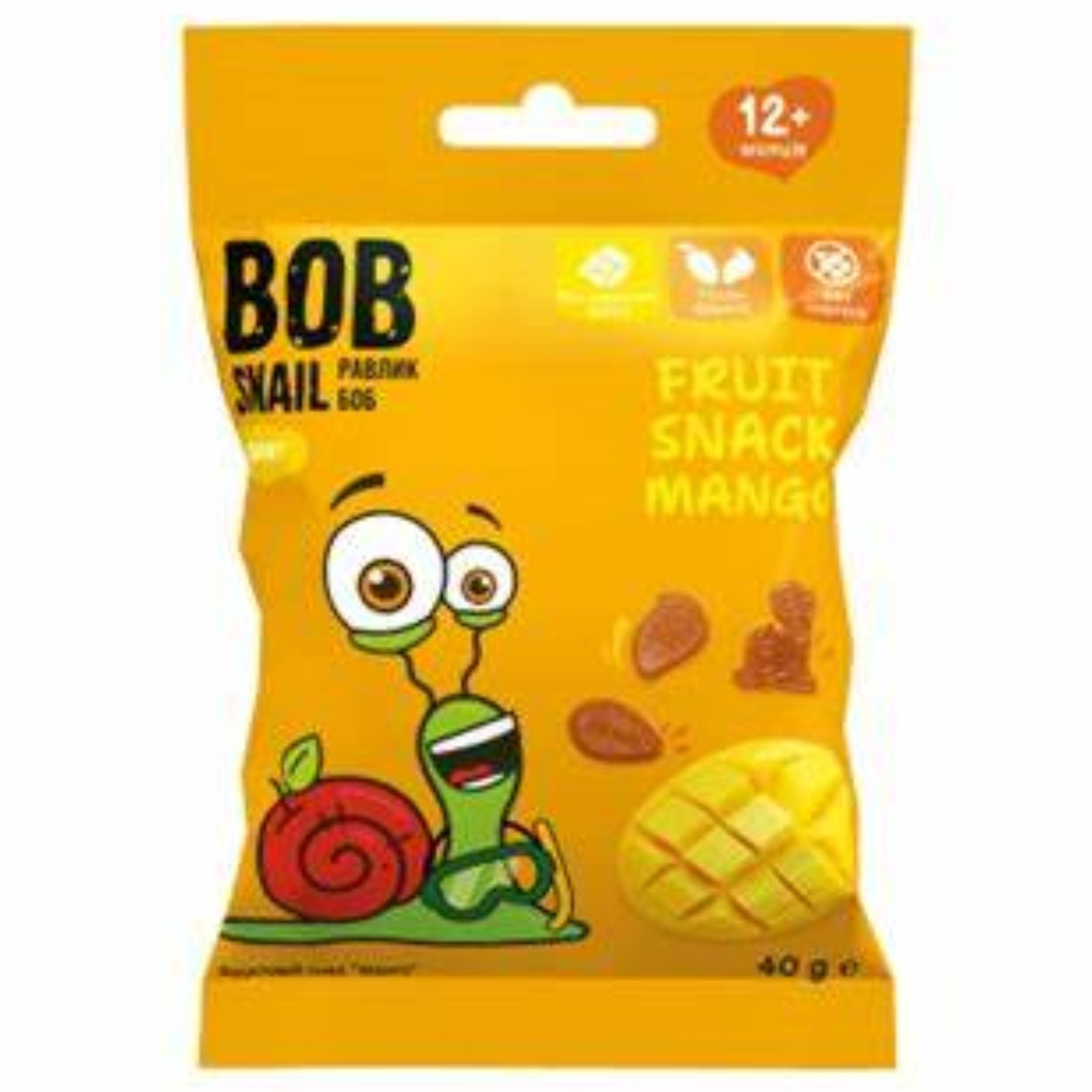 Bob Snail Fruit Snack Mango 40g - Nature's Source Inc