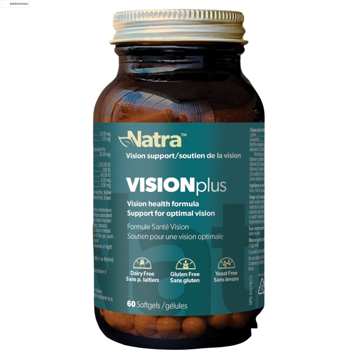 Natra VISIONplus 60 Softgels - Nature's Source Inc