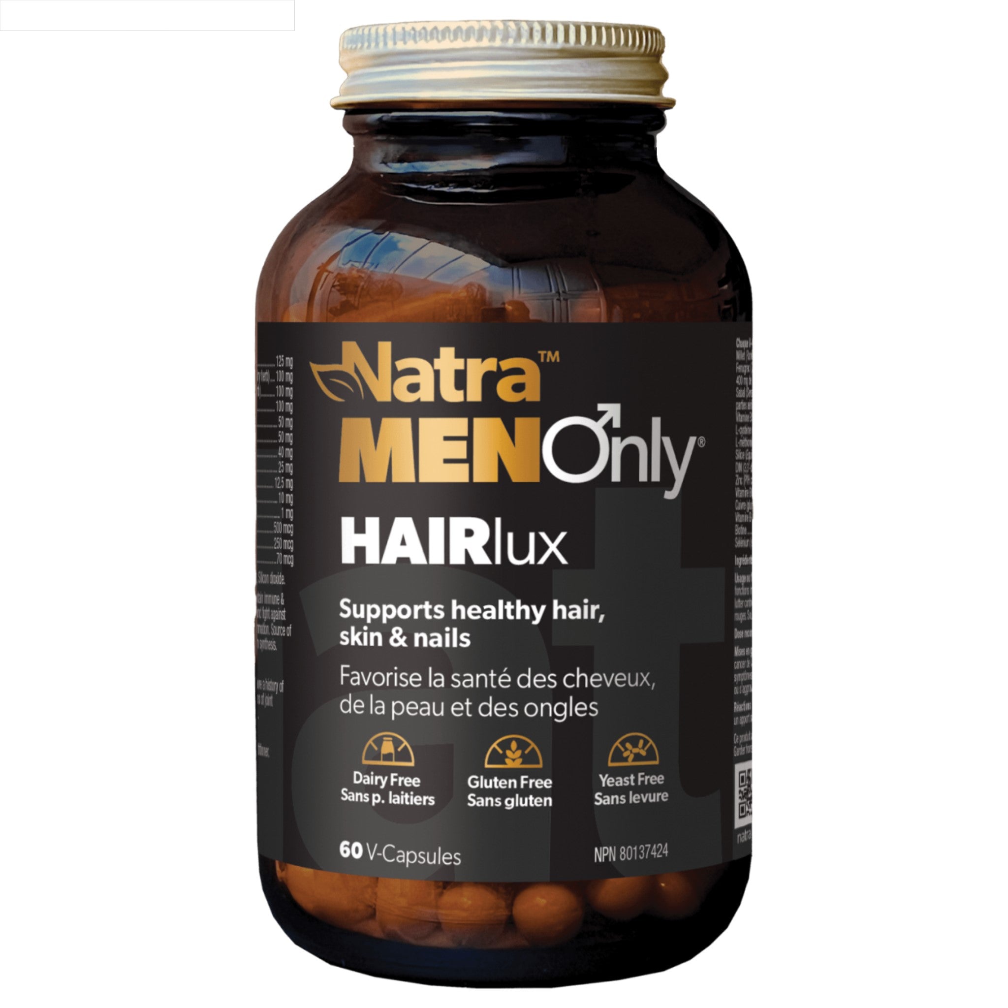 Natra Men HAIRlux 60 Capsules - Nature's Source Inc