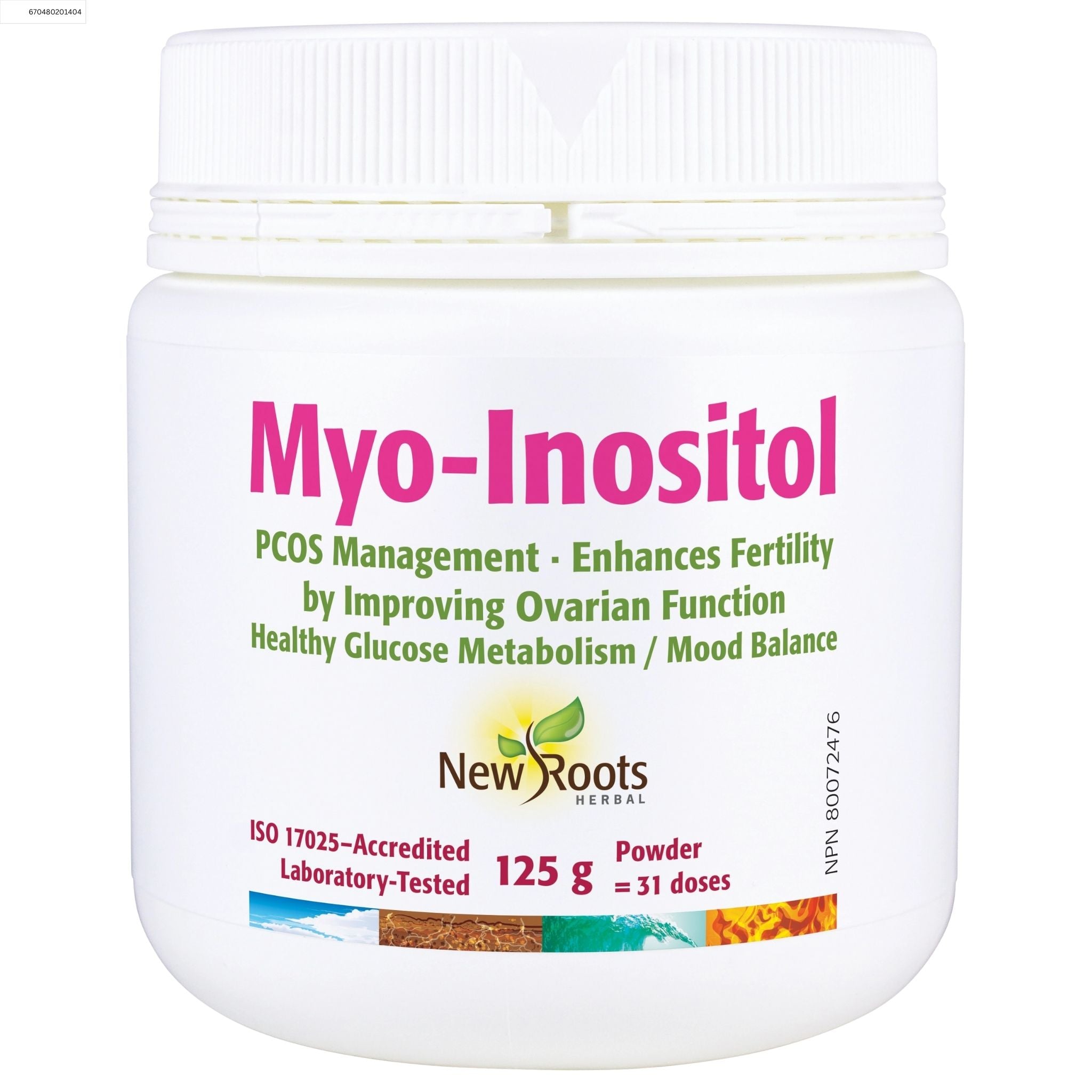 New Roots Myo - Inositol 125g - Nature's Source Inc