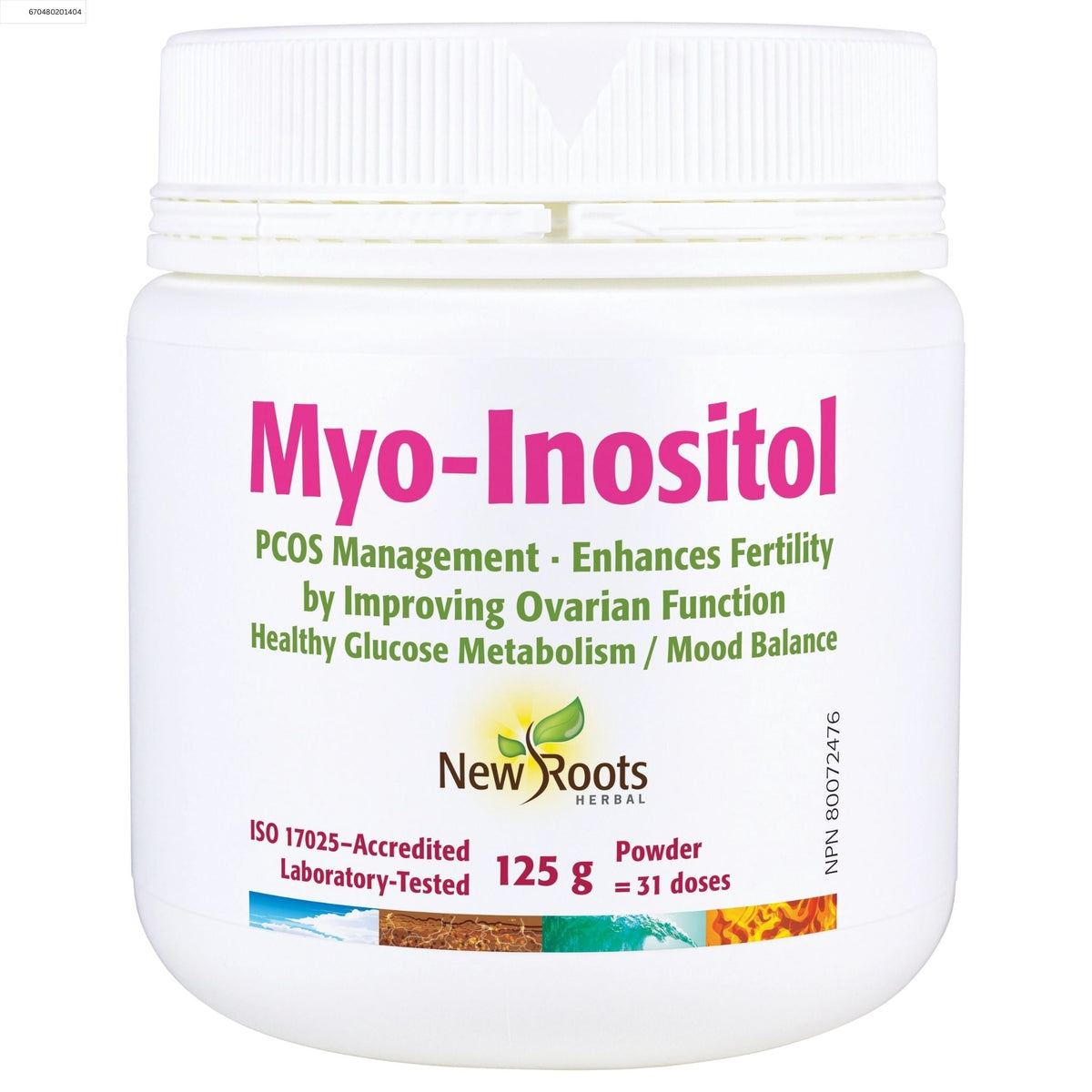New Roots Myo - Inositol 125g - Nature's Source Inc