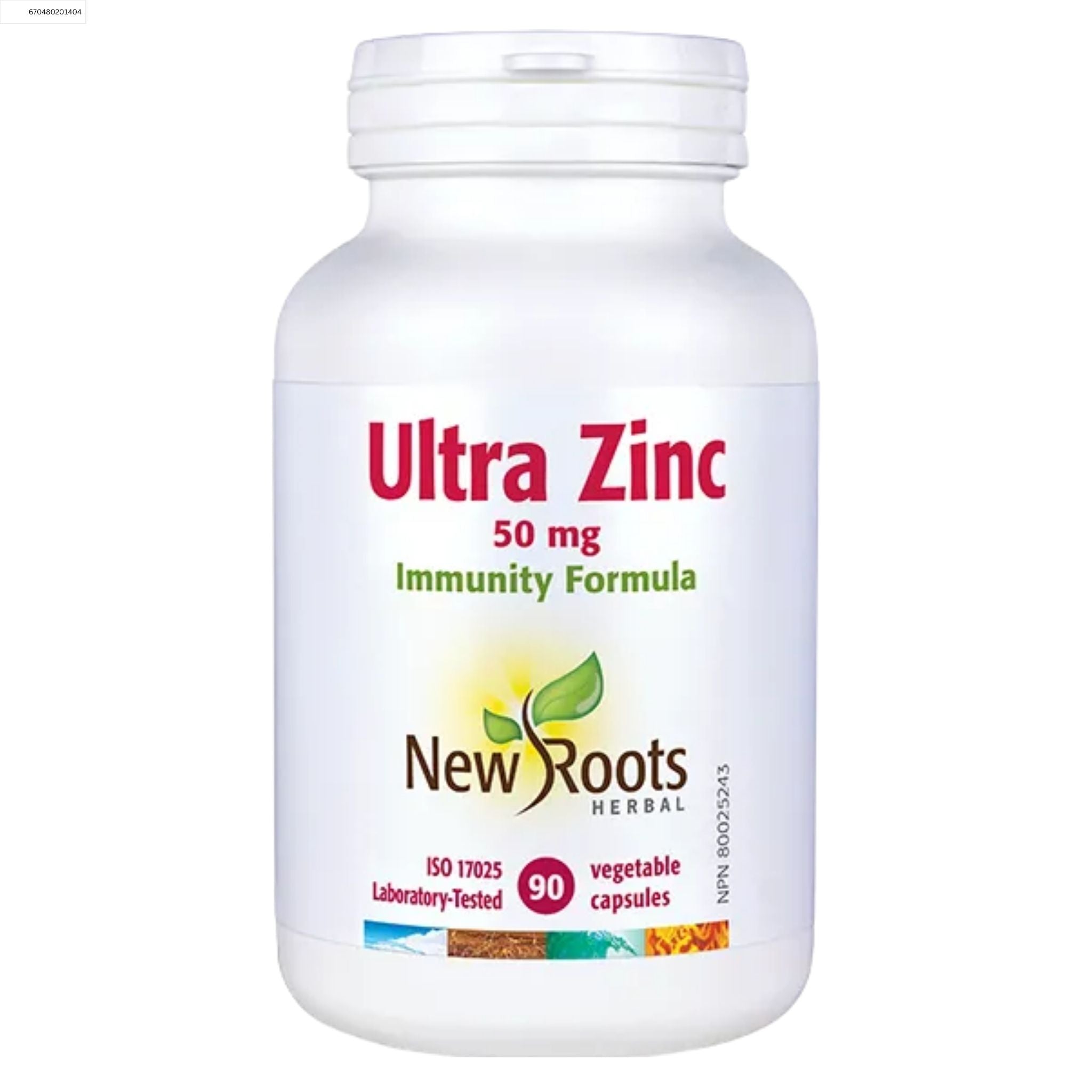 New Roots Ultra Zinc 50mg 90 Vegetable Capsules - Nature's Source Inc