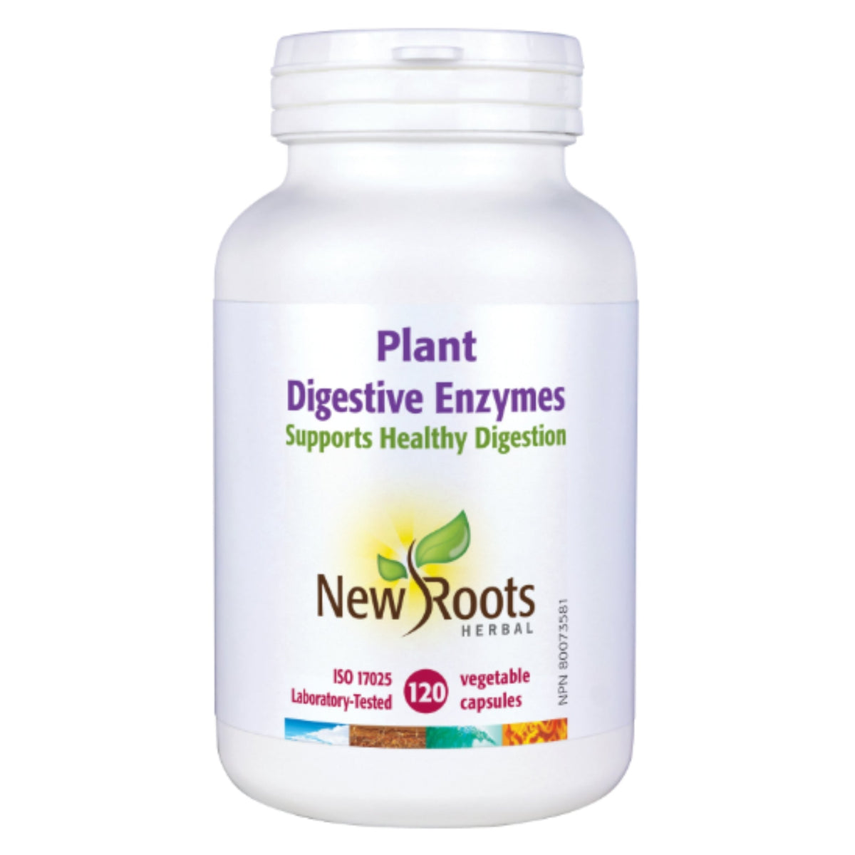 New Roots Plant Digestive Enzymes 120 Vegetable Capsules - Nature's Source Inc