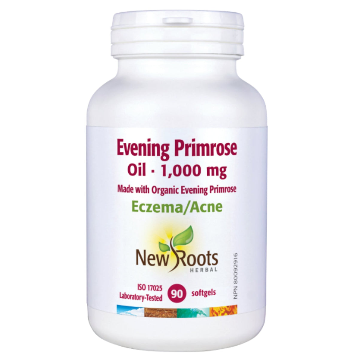 New Roots Evening Primrose Oil 1000mg 90 Softgels - Nature's Source Inc