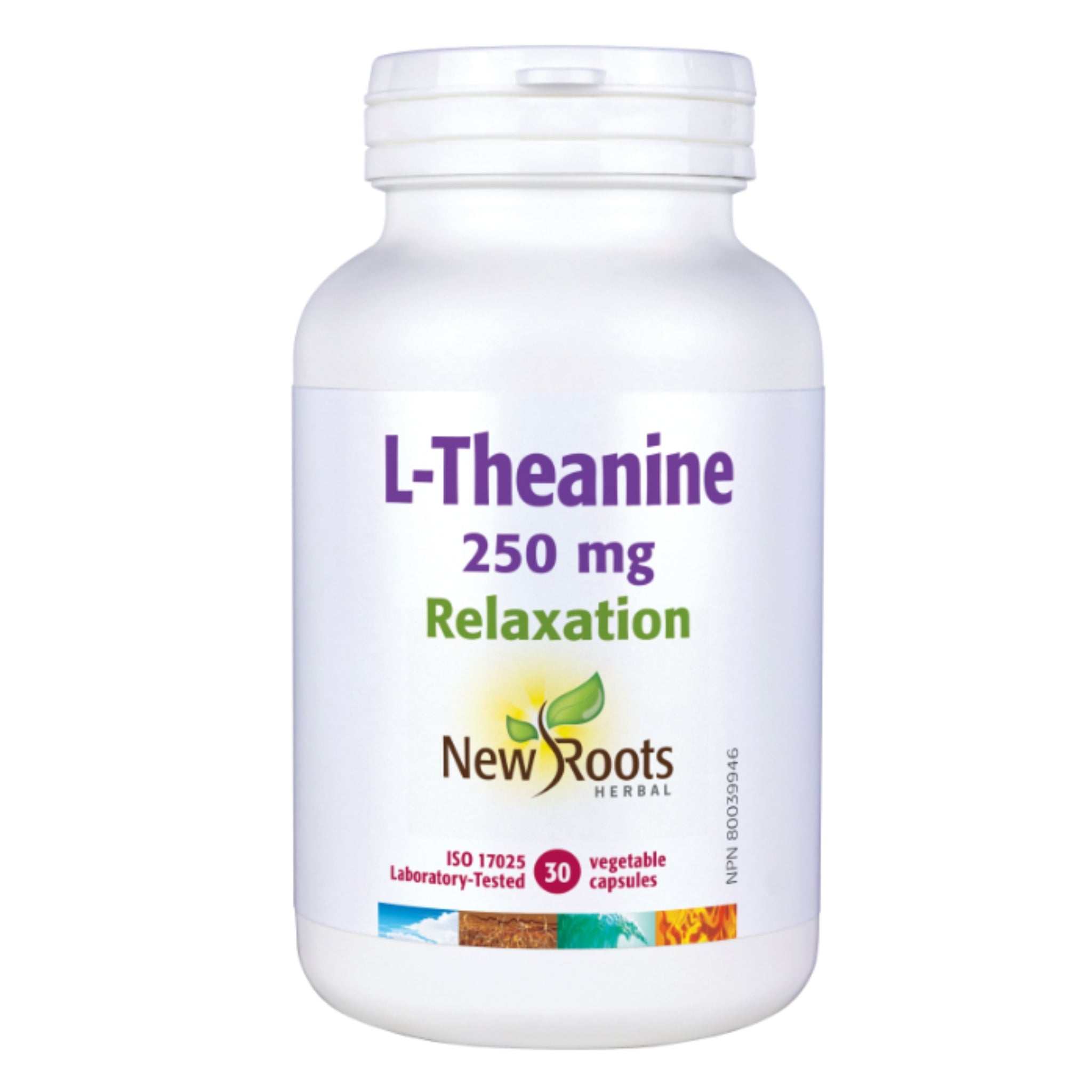 New Roots L - Theanine 250mg 30 Vegetable Capsules - Nature's Source Inc