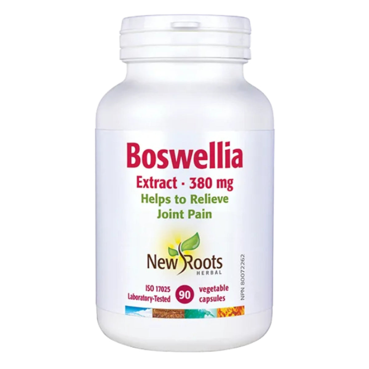 New Roots Boswellia Extract 380mg 90 Vegetable Capsules - Nature's Source Inc