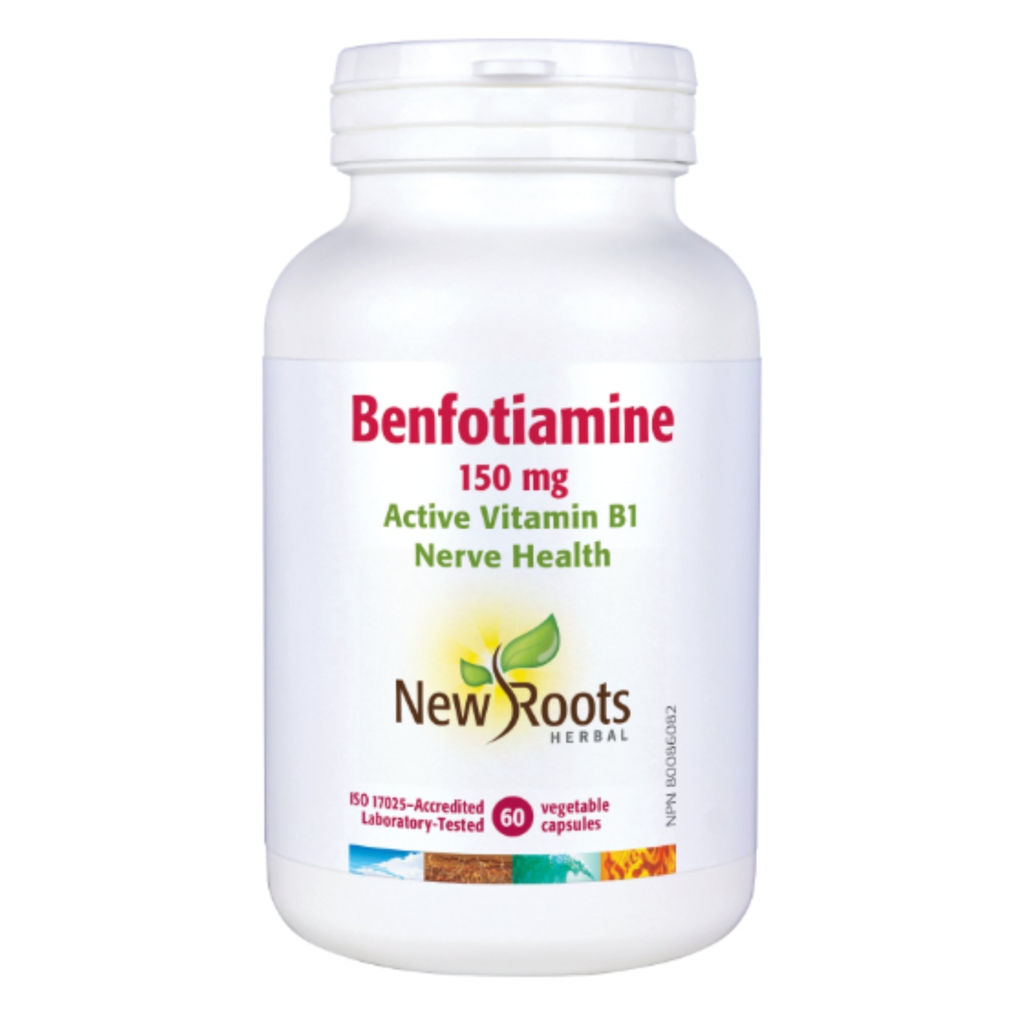 New Roots Benfotiamine 150mg 60 Vegetable Capsules - Nature's Source Inc