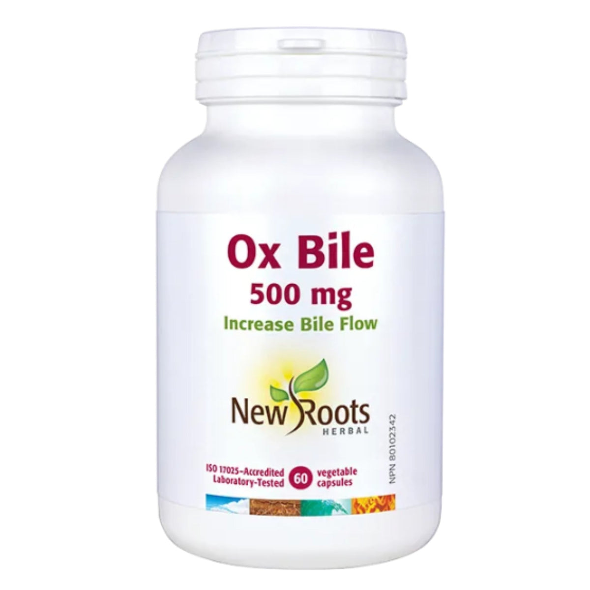 New Roots Ox Bile 500mg 60 Vegetable Capsules - Nature's Source Inc