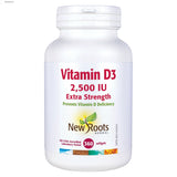 New Roots Vitamin D3 2500IU Extra Strength 360 Softgels - Nature's Source Inc