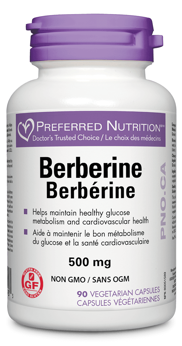 Preferred Nutrition Berberine 500mg 90 Vegetarian Capsules