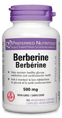 Preferred Nutrition Berberine 500mg 90 Vegetarian Capsules