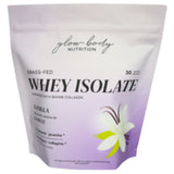 Glow Body Grass - Fed Whey Isolate Vanilla 907g - Nature's Source Inc