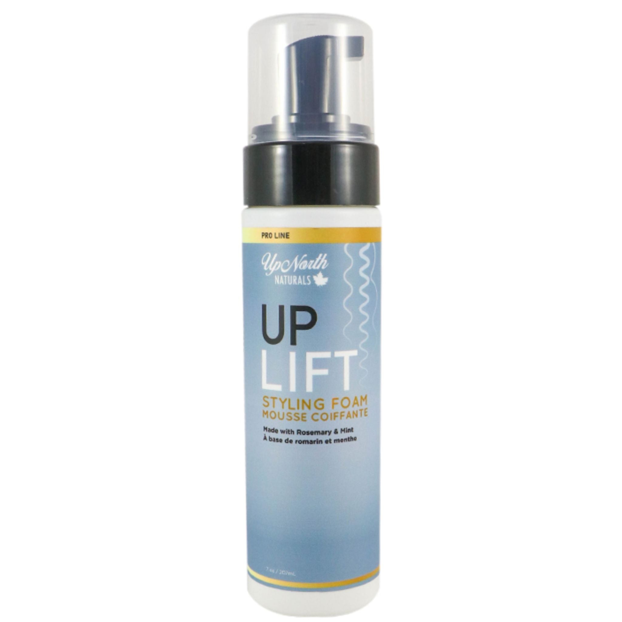 Up North Naturals Uplift Styling Foam 207ml - Provides Definition, Shine, and Volume to All Curl Patterns and Hair Types, Can Style the Hair From Root to Tip - Nature's Source Inc