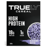 Truely Cereal Blueberry Muffin 200g - Supports Muscle Growth And Recovery Without Excess Calories, Provides All Essential Amino Acids, Perfect For Breakfast, Healthy Snack With Fruity Taste Of Blueberry Muffin - Nature's Source Inc