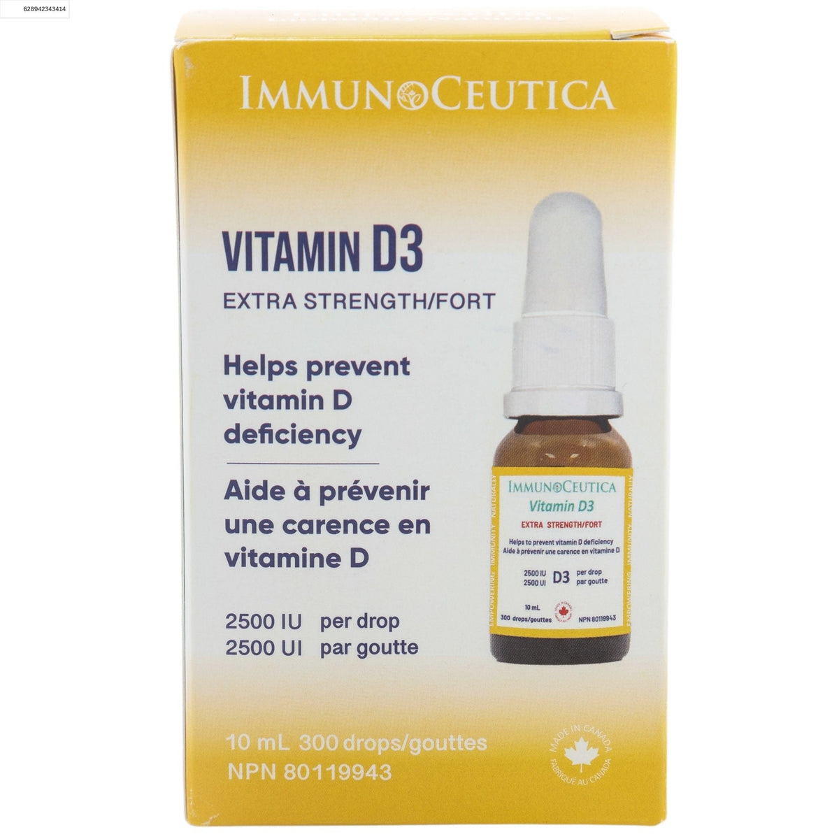 ImmunoCeutica Vitamin D3 Extra Strength 10ml - Nature's Source Inc