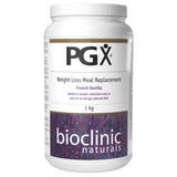 Bioclinic Naturals Naturals PGX Weight Loss Meal Loss Replacement French Vanilla 1Kg - Nature's Source Inc