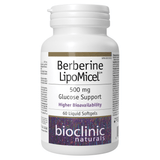 Bioclinic Naturals Berberine LipoMicel 500mg 60 Liquid Softgels - Nature's Source Inc