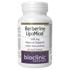 Bioclinic Naturals Berberine LipoMicel 500mg 60 Liquid Softgels