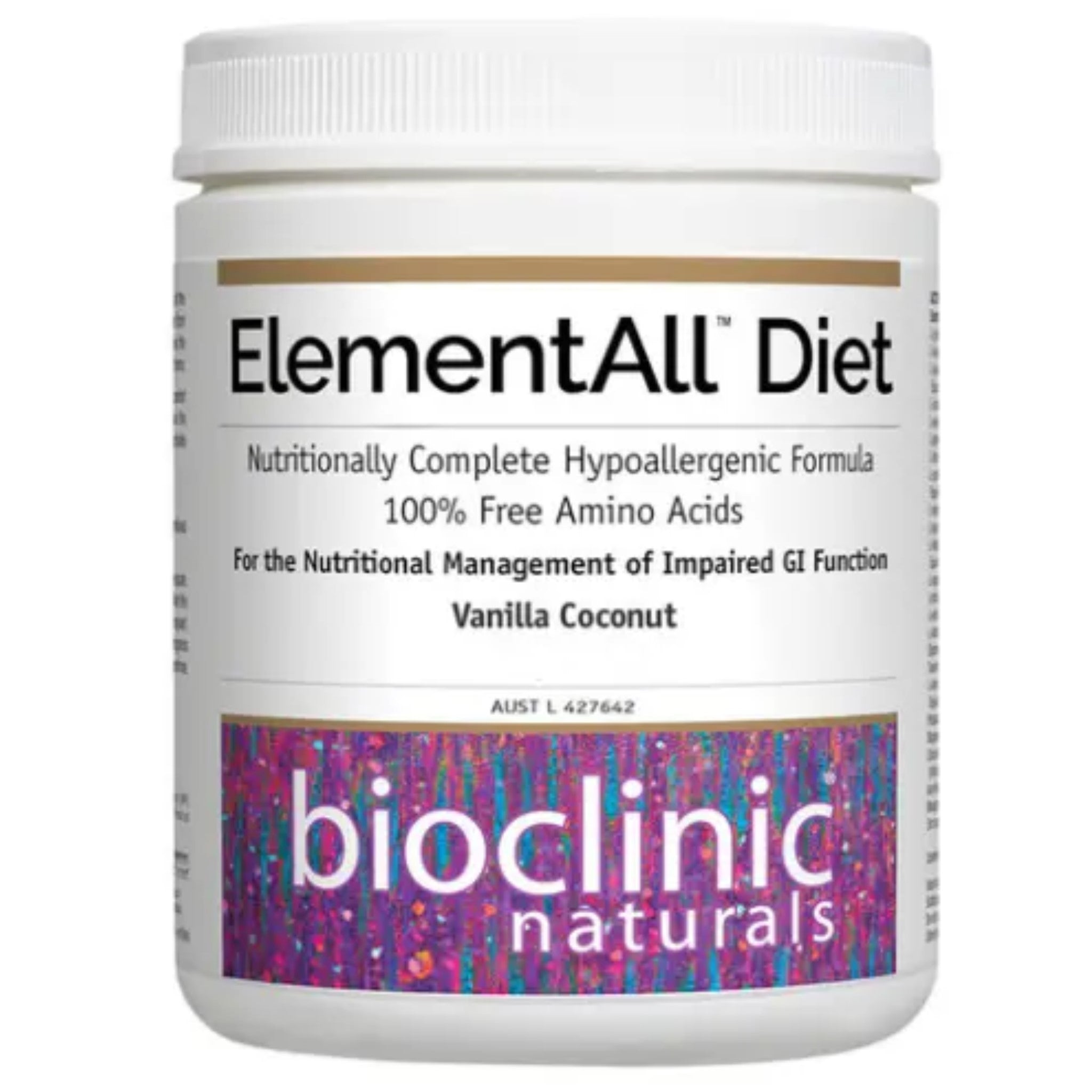 Bioclinic Naturals ElementAll Biologicl Diet Vanilla Coconut 1350g - Nature's Source Inc