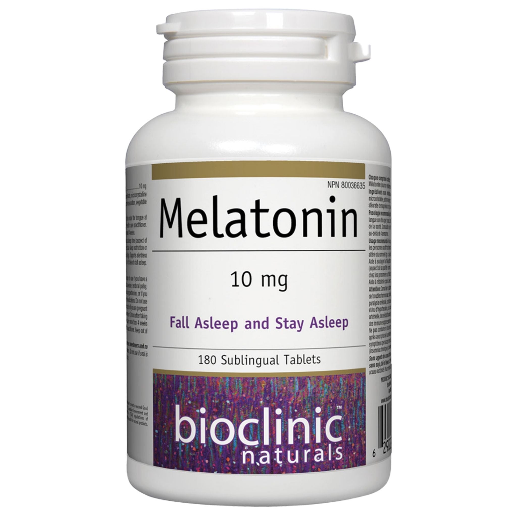 Bioclinic Melatonin 10mg 180 Sublingual Tablets - Nature's Source Inc