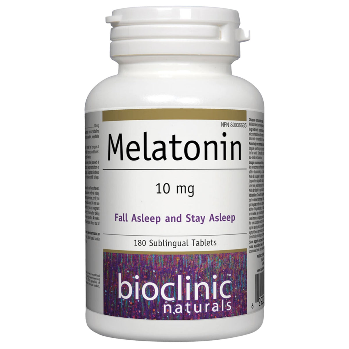 Bioclinic Melatonin 10mg 180 Sublingual Tablets - Nature's Source Inc