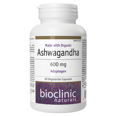 Bioclinic Naturals Ashwagandha 600mg 60 Vegetarian Capsules