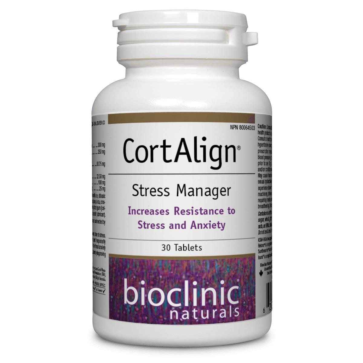 Bioclinic CortAlign 30 Tablets - Increase Resistance To Stress And Anxiety, Provide Adaptogenic Protection Against Diverse Stressors, Herbal Formula, No Glandular Extracts