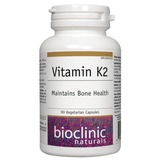 Bioclinic Naturals Vitamin K2, 100 mcg 90 Vegan Capsules - Nature's Source Inc