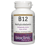 Bioclinic Naturals B12 Methylcobalamin 5000mcg 60 Sublingual Tablets - Nature's Source Inc