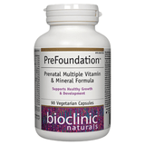 Bioclinic Naturals PreFoundation Prenatal Multi - Vitamin & Mineral 90 Vegan Capsules - Supports Healthy Growth And Development, Provides Highly Bioavailable Forms And Clinical Doses Of Vitamins And Minerals - Nature's Source Inc