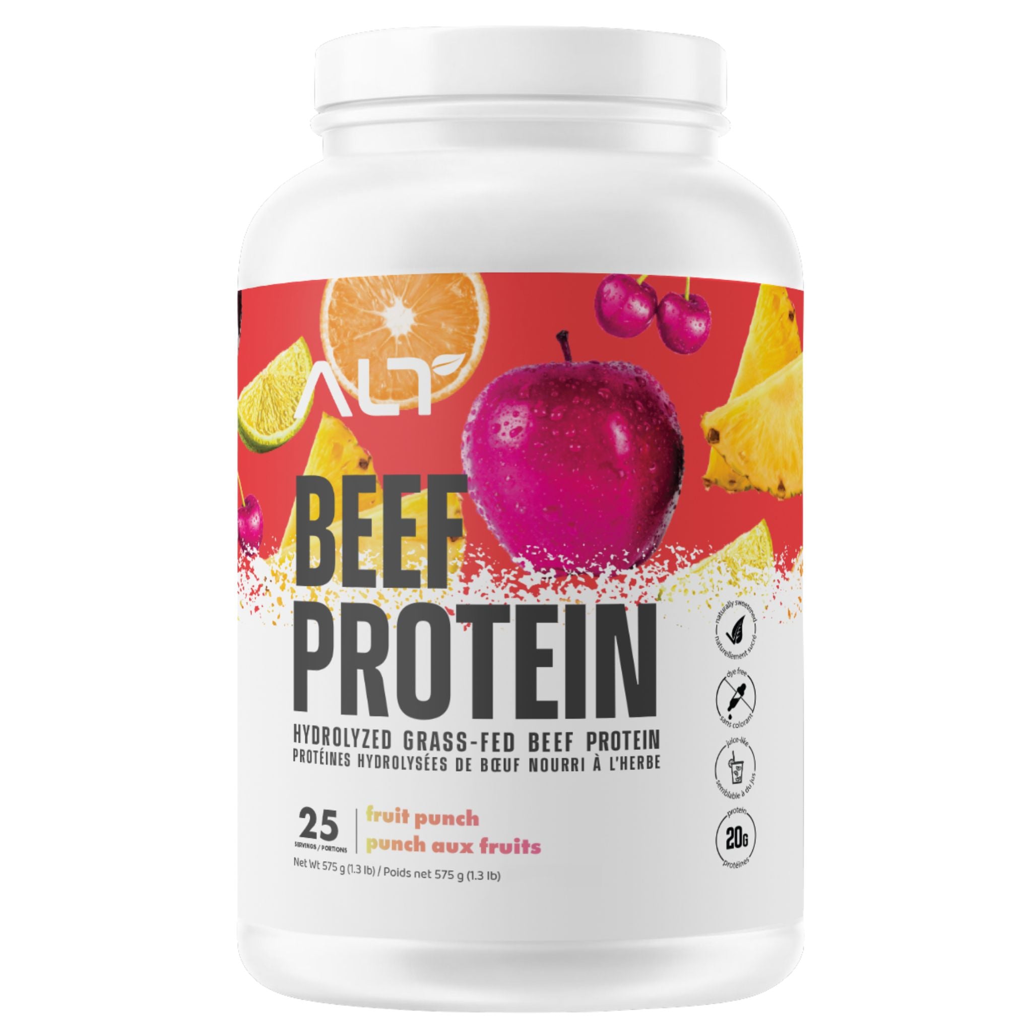 ALT Grass - Fed Beef Protein Fruit Punch 725g - Nature's Source Inc
