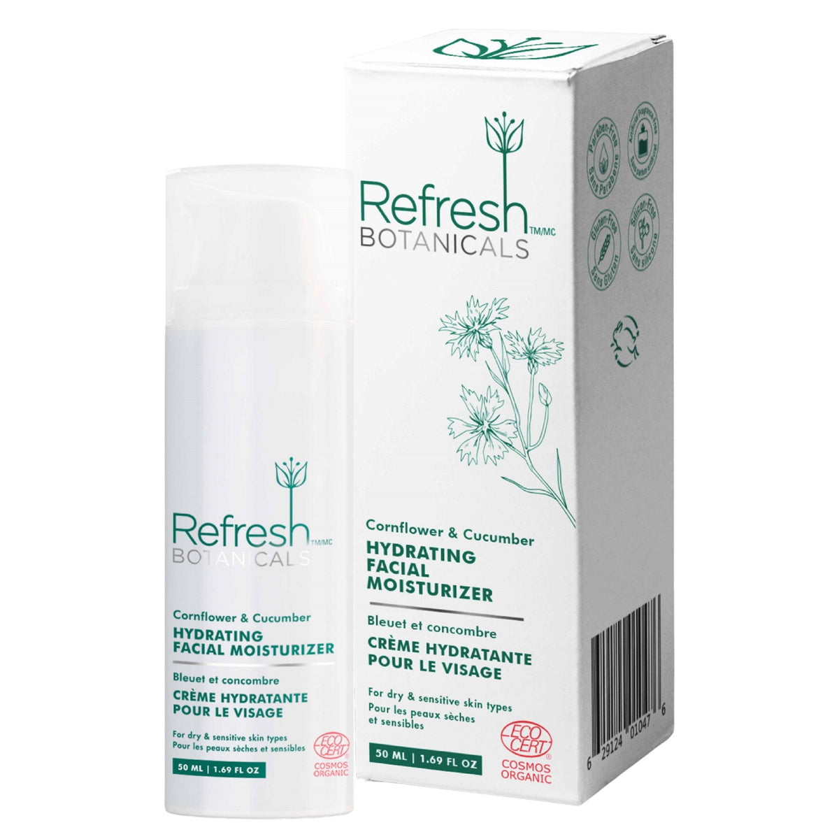 Refresh Botanicals Hydrating Facial Moisturizer 50ml - Nature's Source Inc