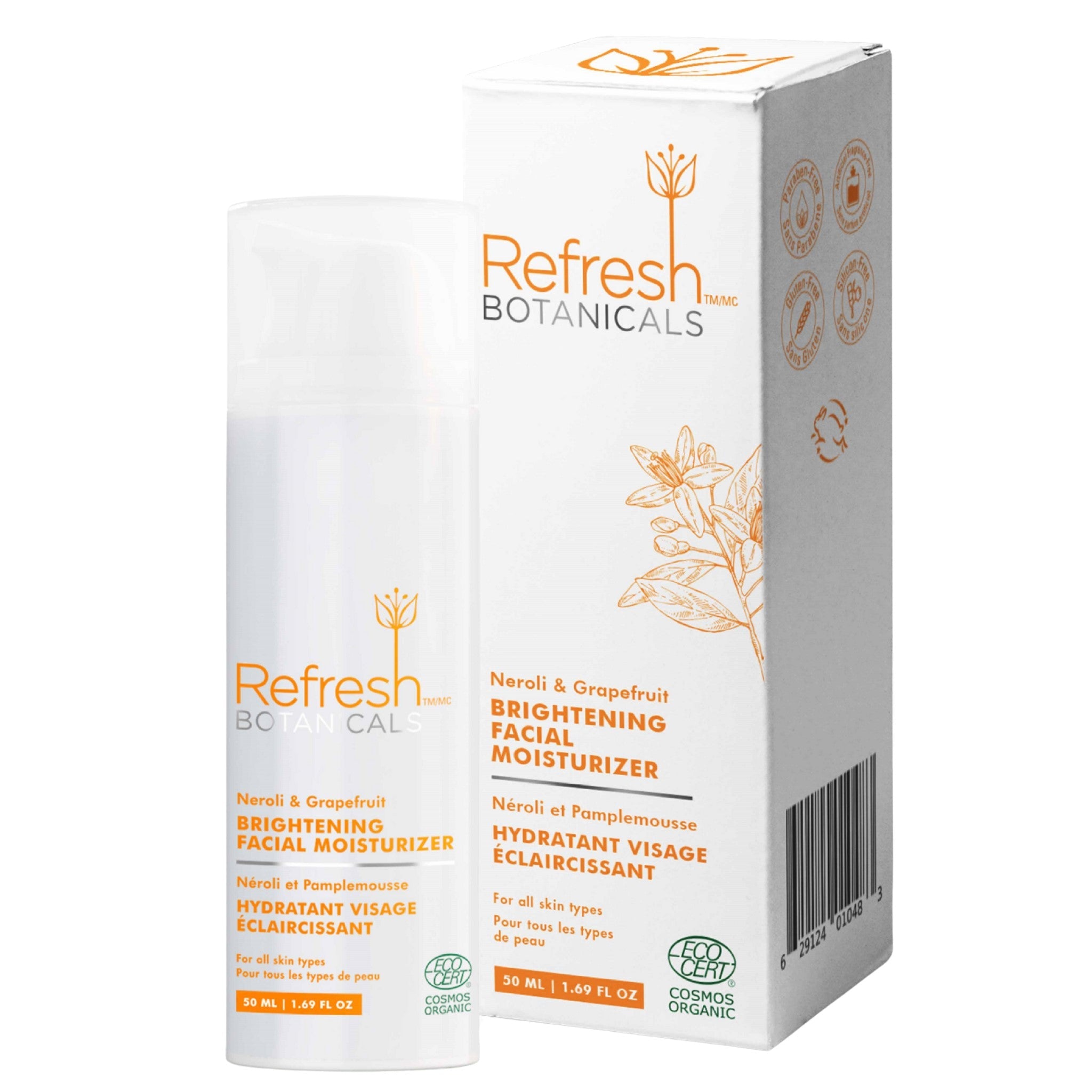 Refresh Botanicals Brightening Facial Moisturizer 50ml - Nature's Source Inc