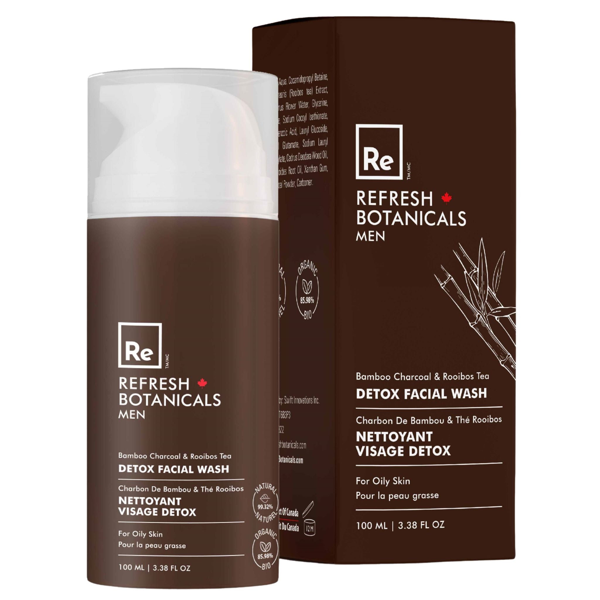 Refresh Botanicals Men Detox Facial Wash 100ml - Nature's Source Inc