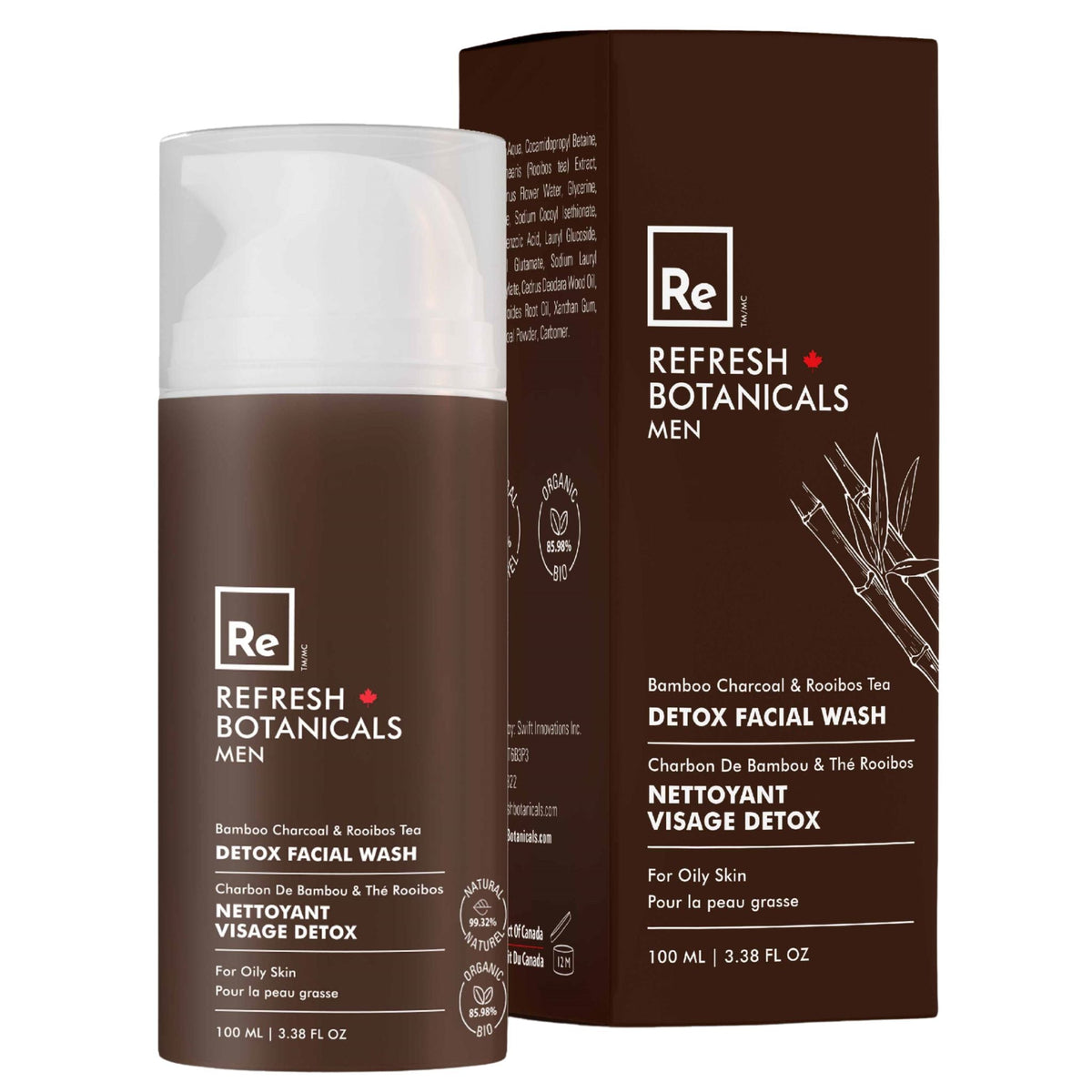 Refresh Botanicals Men Detox Facial Wash 100ml - Nature's Source Inc