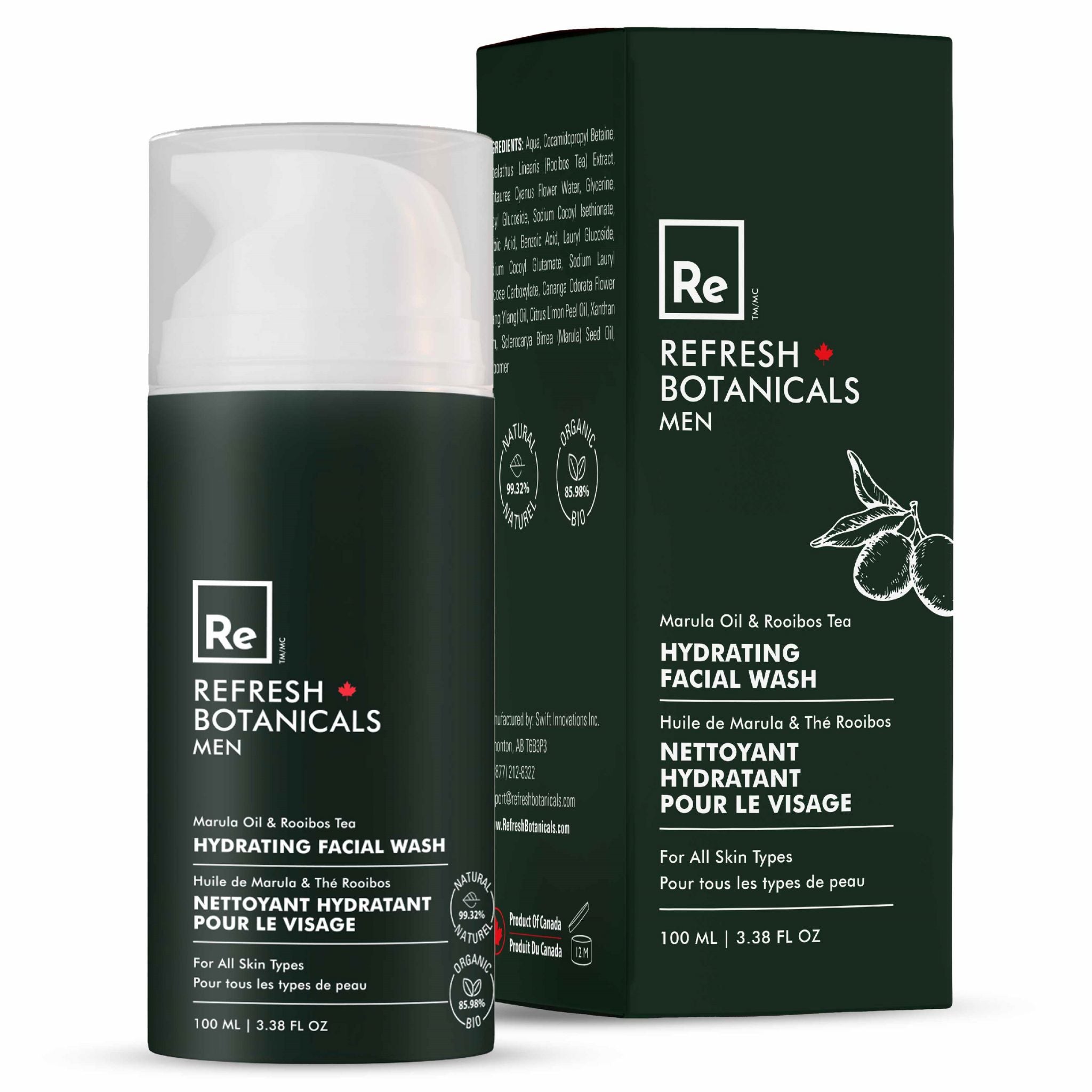 Refresh Botanicals Men Hydrating Facial Wash 100ml - Nature's Source Inc