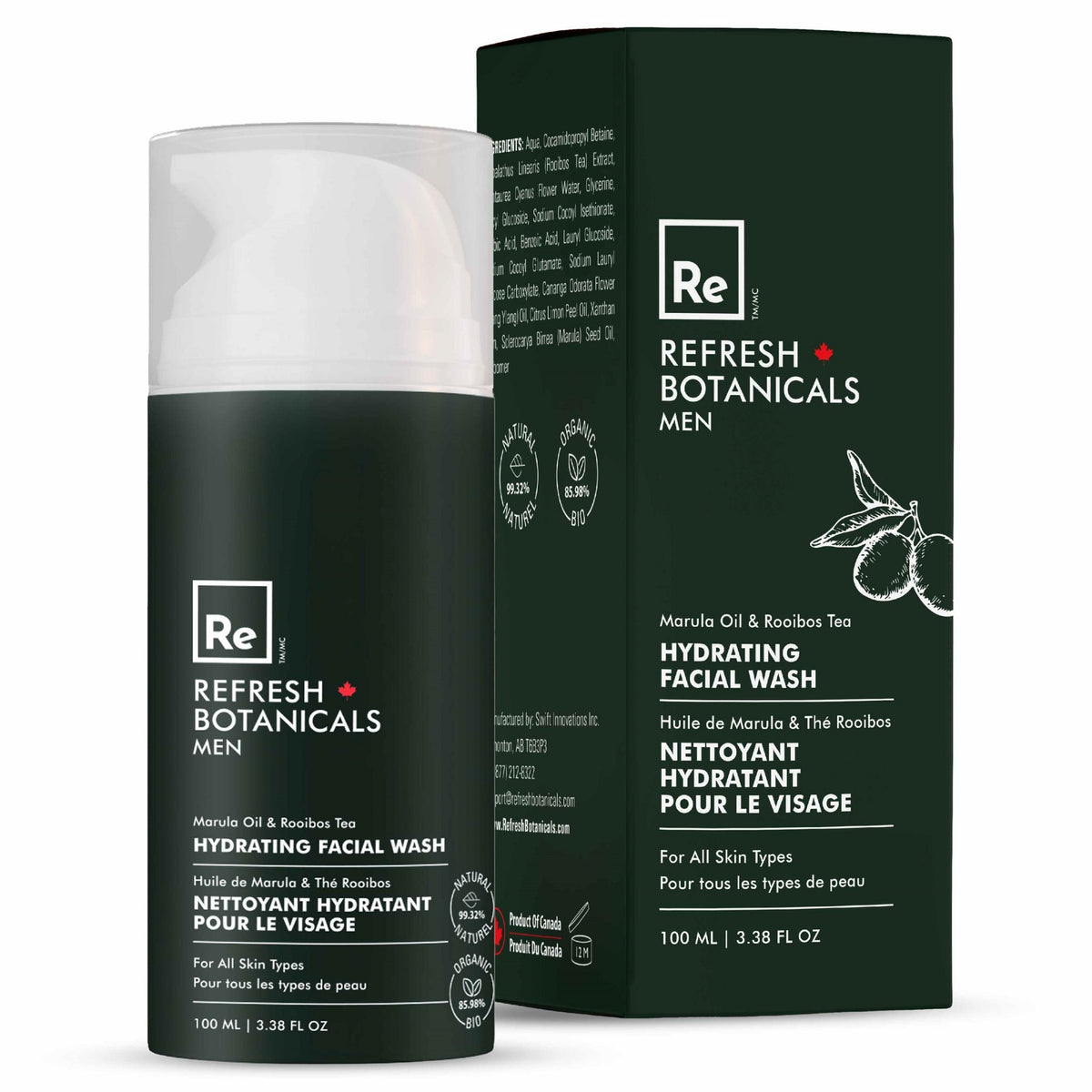 Refresh Botanicals Men Hydrating Facial Wash 100ml - Nature's Source Inc