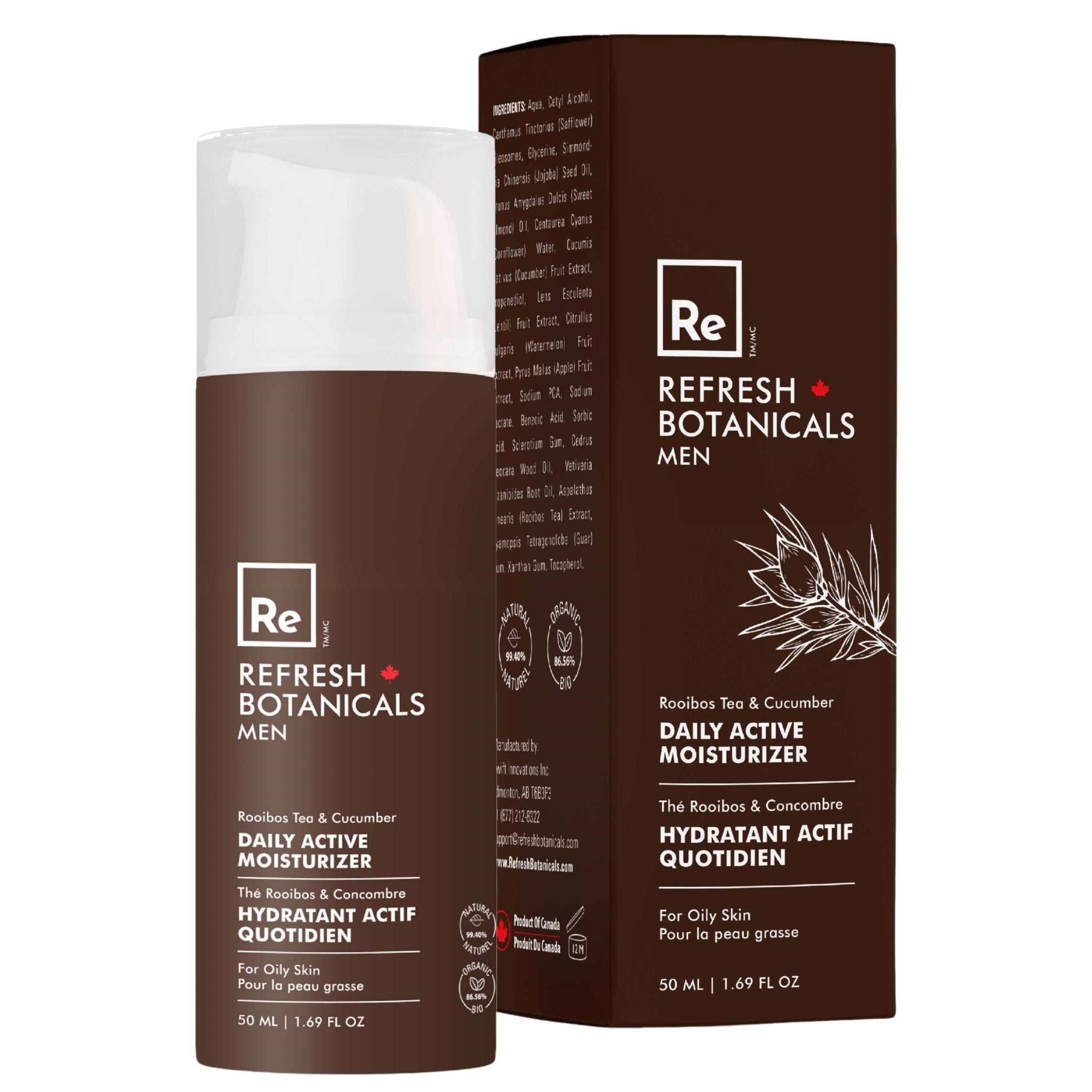 Refresh Botanicals Men Daily Active Moisturizer 50ml - Nature's Source Inc
