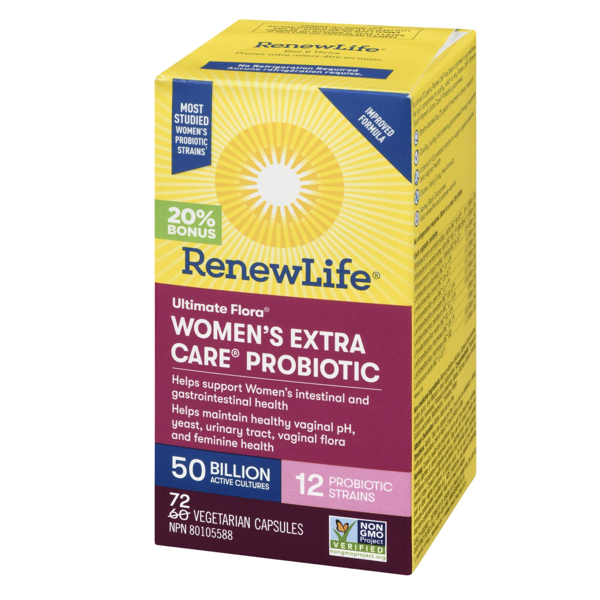 Renew Life Ultimate Flora Women's Extra 50B 72 Capsules - Nature's Source Inc