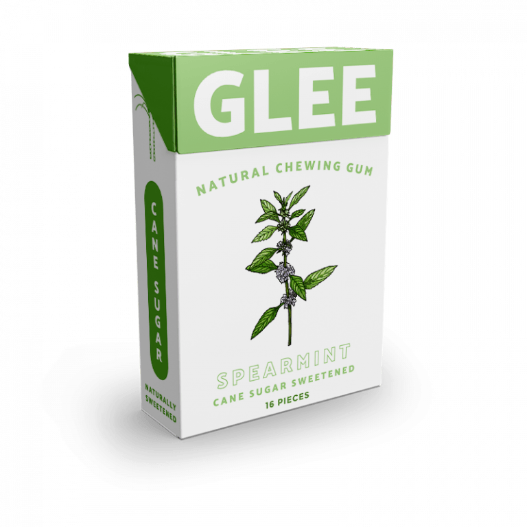 Glee Gum w/ Cane Sugar Spearmint 16ct