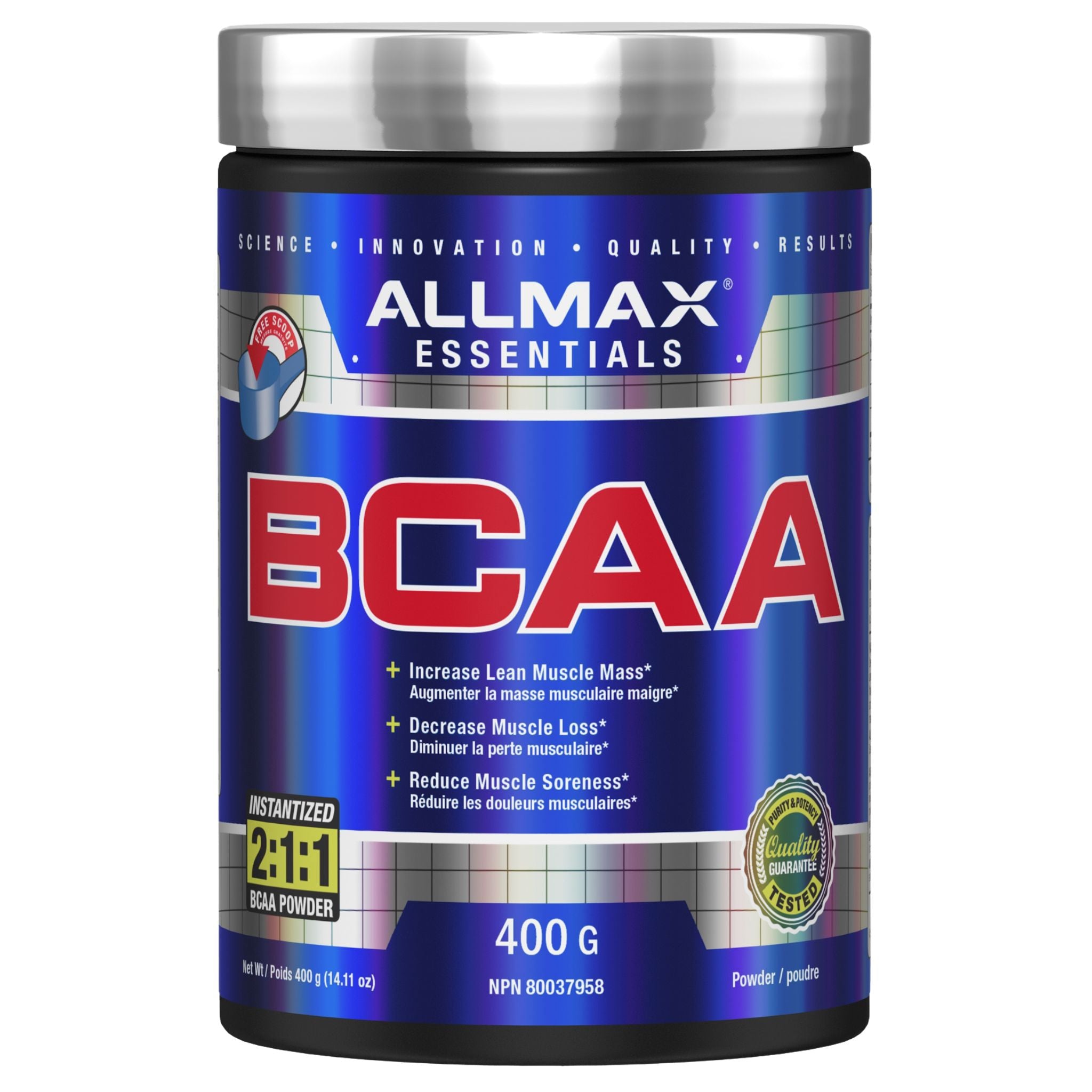 Allmax BCAA 400g - Nature's Source Inc