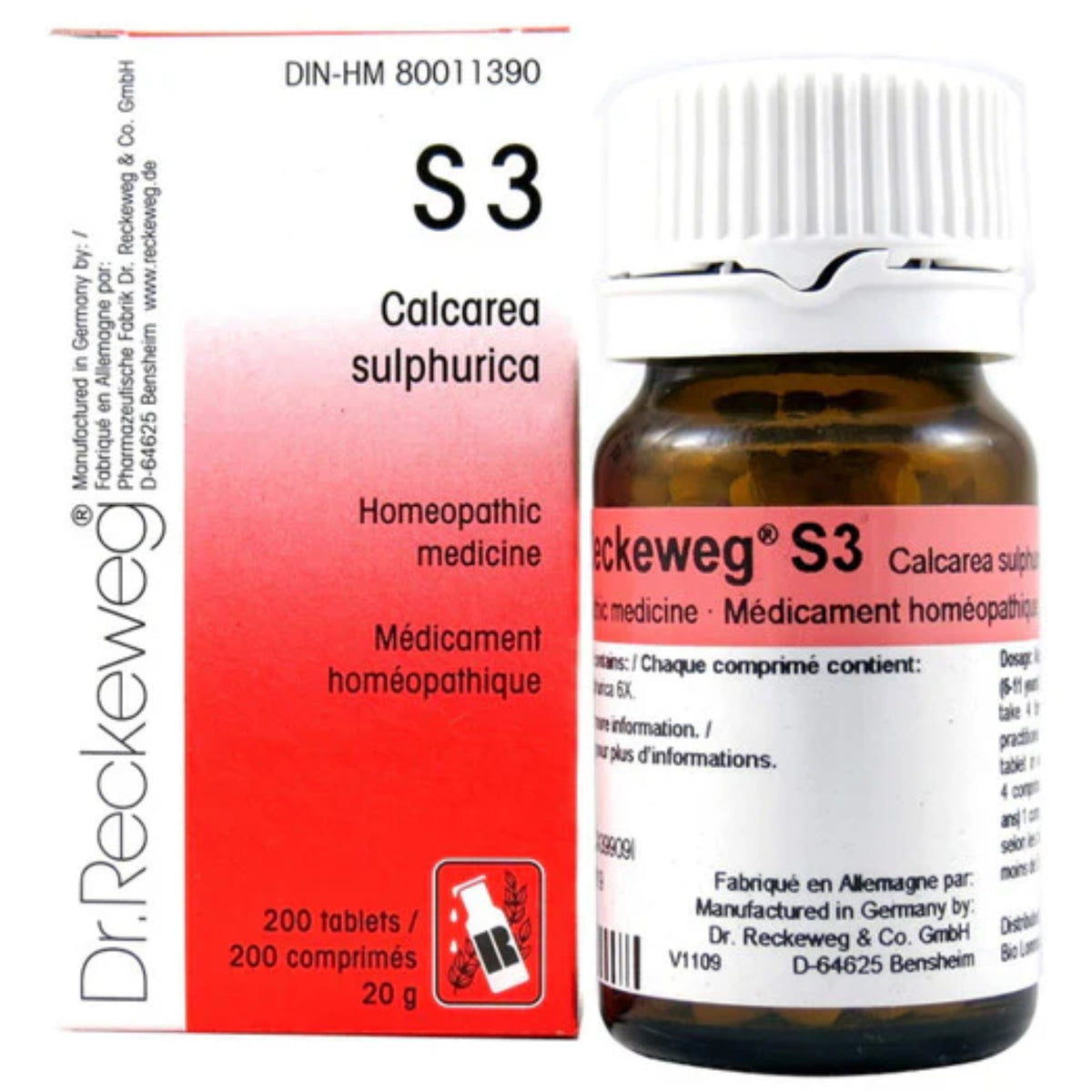 Dr. Reckeweg S3 Calcarea Sulph 12x - Nature's Source Inc