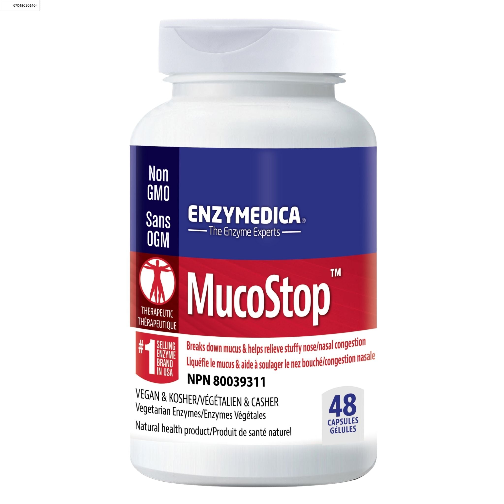 Enzymedica MucoStop 48 Capsules - Nature's Source Inc
