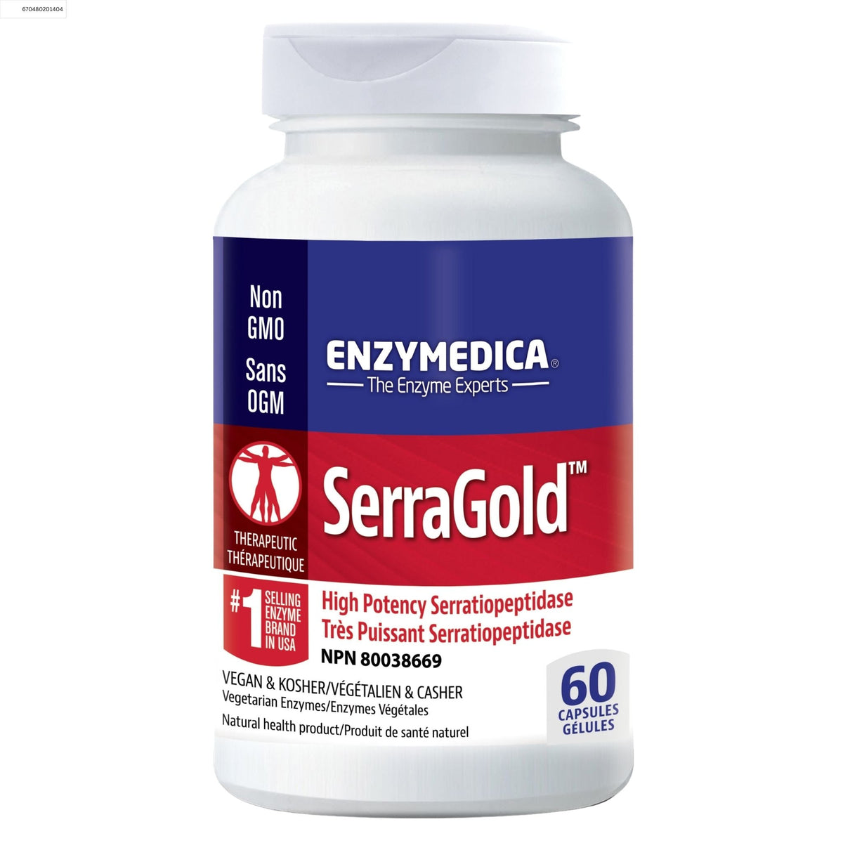 Enzymedica SerraGold 60 Capsules - Nature's Source Inc
