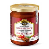 Dutchman's Gold Holiday Honey Spice 330g - Raw Honey Infused Craft Spread With Warm, Holiday Taste Perfect For Cold, Wintery Days - Nature's Source Inc