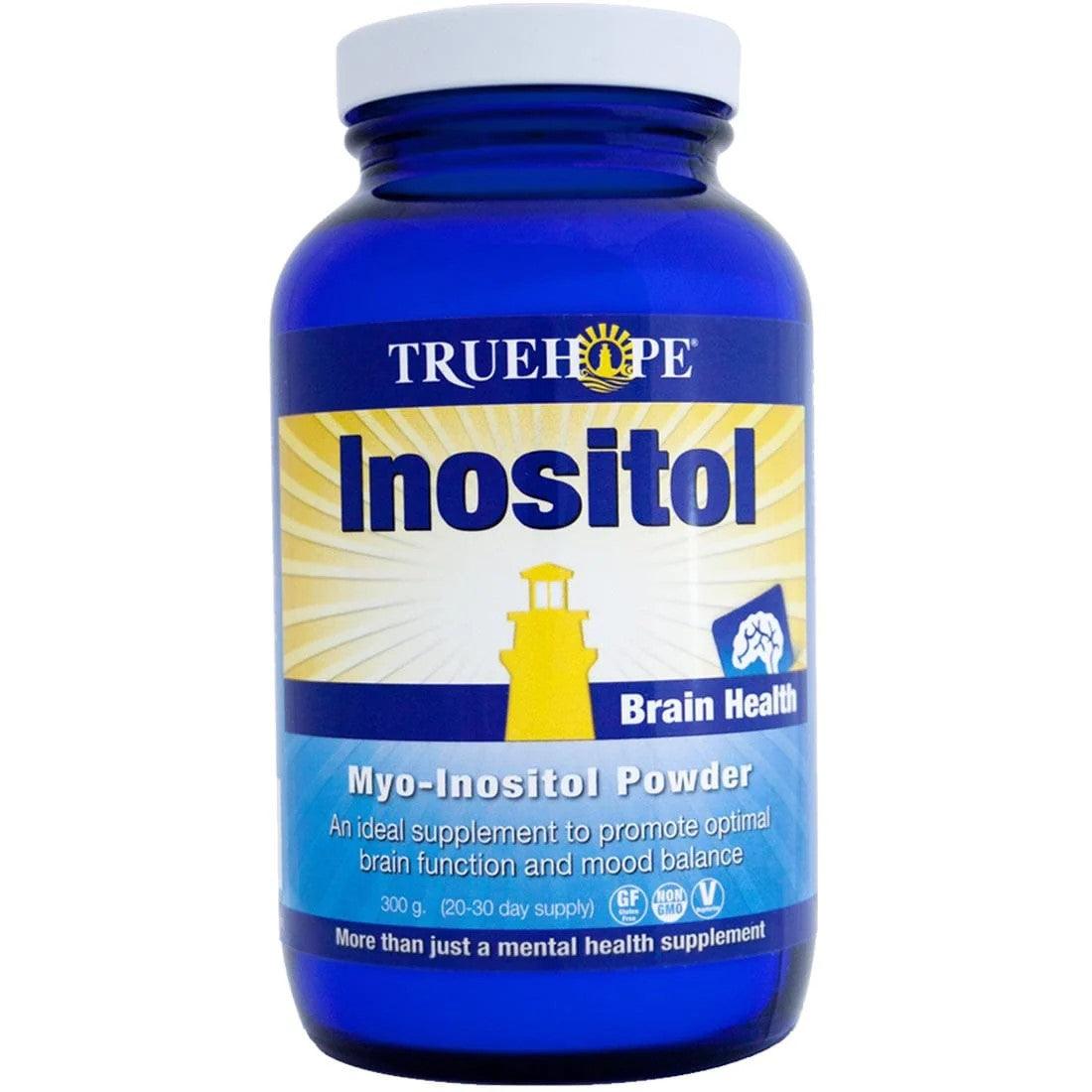 Truehope Inositol Powder 300g - Promotes Mood Balance, Relaxation, Optimal Brain Function, Reduces Anxiety and Stress, Aid Sleeping