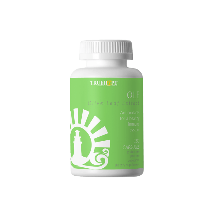 Truehope Olive Leaf Extract 180 Capsules - Improves Immunity, Heart Health, and Bowel Function, Regulate Blood Pressure, an Antioxidant