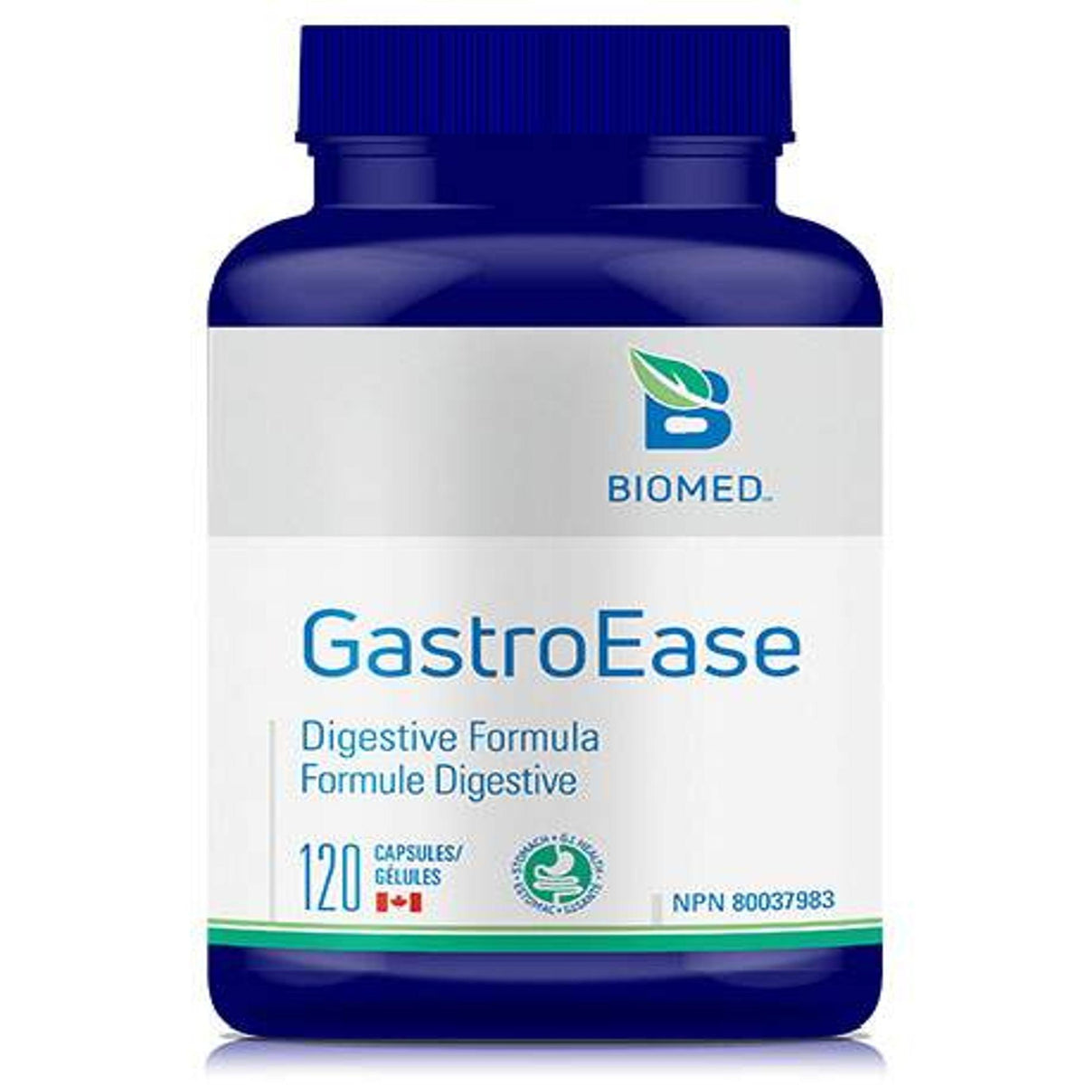 Biomed GastroEase 120 Capsules - Digestive Formula for Peptic Ulcer, Gastrisis, GERD, H.Pylori, Well Known for Anti-Ulcer and Anti-Inflammatory