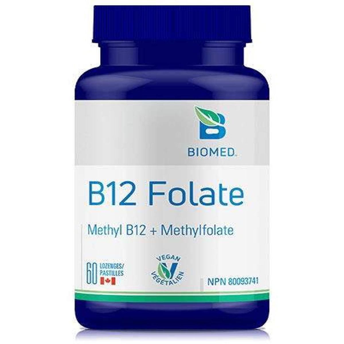 Biomed B12 Folate Methyl B12 + Methylfolate 60 Lozenges