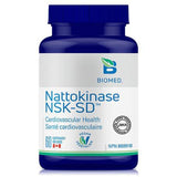 Biomed Nattokinase NSK - SD 60 Capsules - Dissolves Fibrin Clots (Blood Clots), Improved Blood Circulation, Dissolve Bacterial Biofilm Matrix - Nature's Source Inc
